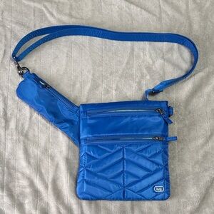 lug Bright Blue Quilted Sling Belt Bag